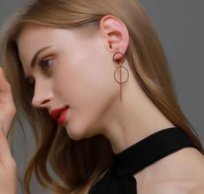 Geometric Circle Earrings