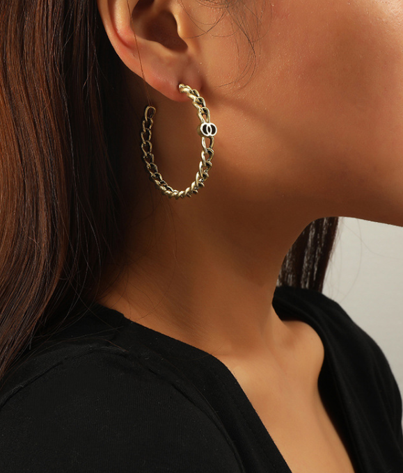 Chain Hoop Earrings