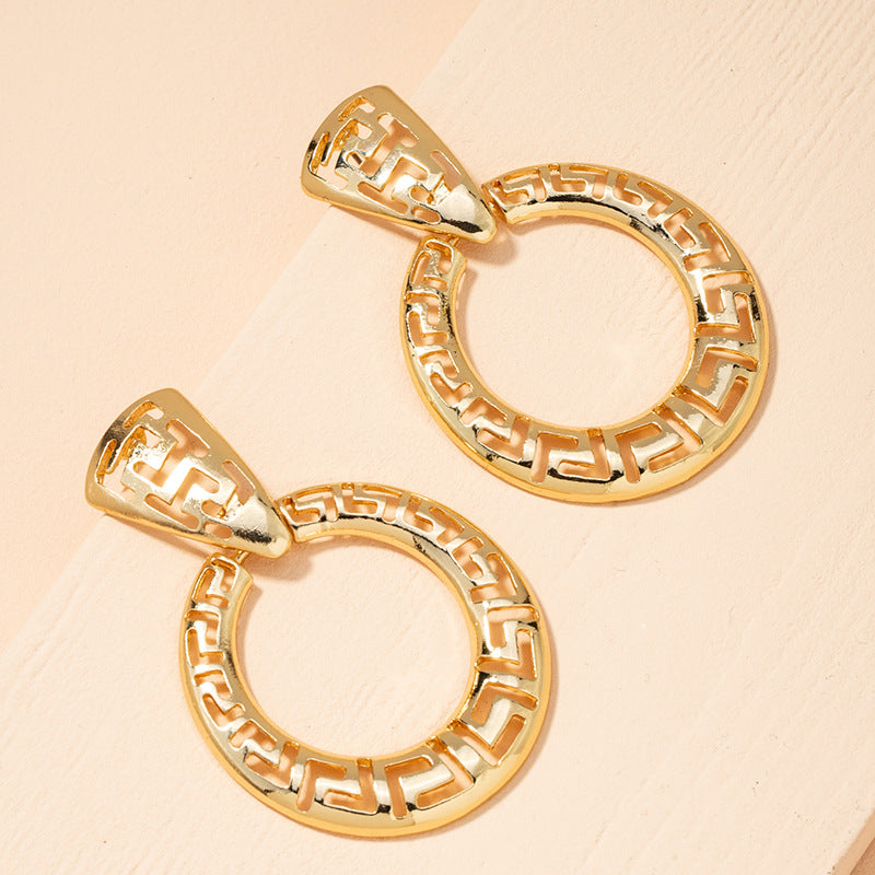 Gold Circle Earrings