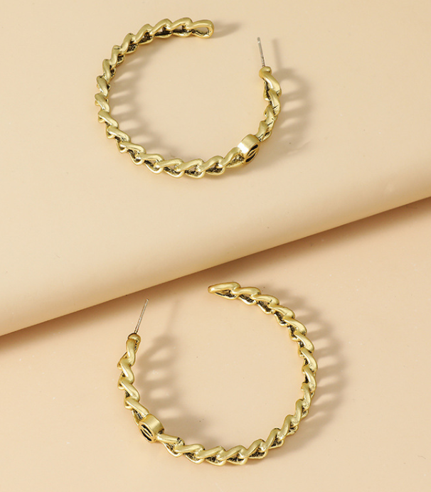 Chain Hoop Earrings