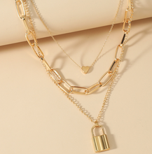 Love Lock Layered Necklaces