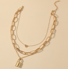 Love Lock Layered Necklaces
