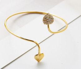 Diamond Double Peach Bangle