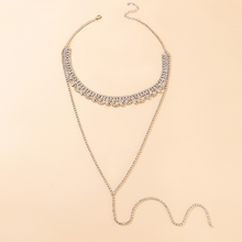 Lavish Rhinestone Layered Necklace