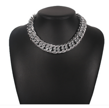 Silver Retro Chain Necklace