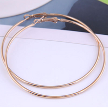 Glossy Gold Hoop Earrings