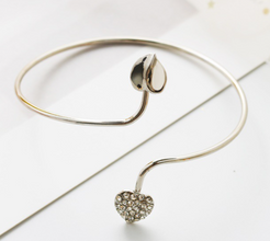 Diamond Double Peach Bangle