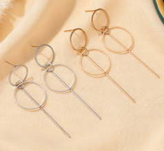 Geometric Circle Earrings