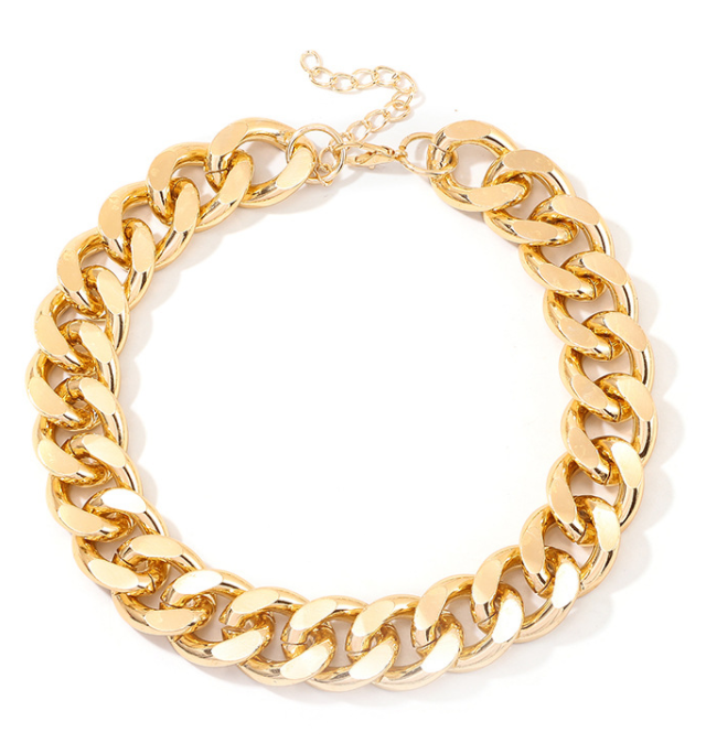 Thick Retro Gold Chain Necklace