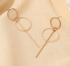 Geometric Circle Earrings