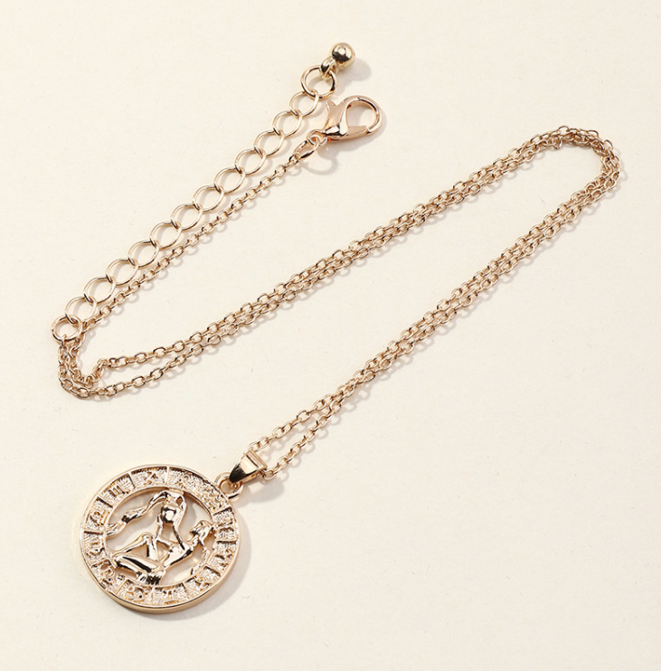 Astrological Zodiac Pendant Necklace