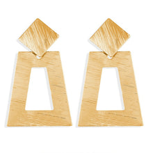 Gold Geometric Plating Earrings