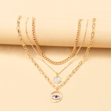 Eye Layered Chain Necklace