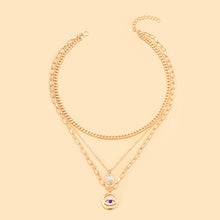 Eye Layered Chain Necklace