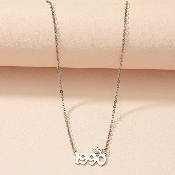 Birth Year Crown Necklaces