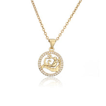 Astrological Diamond Zodiac Pendant Necklace