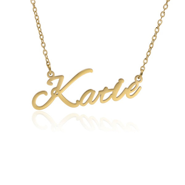 Name 'Katie' Gold/Sliver Necklace