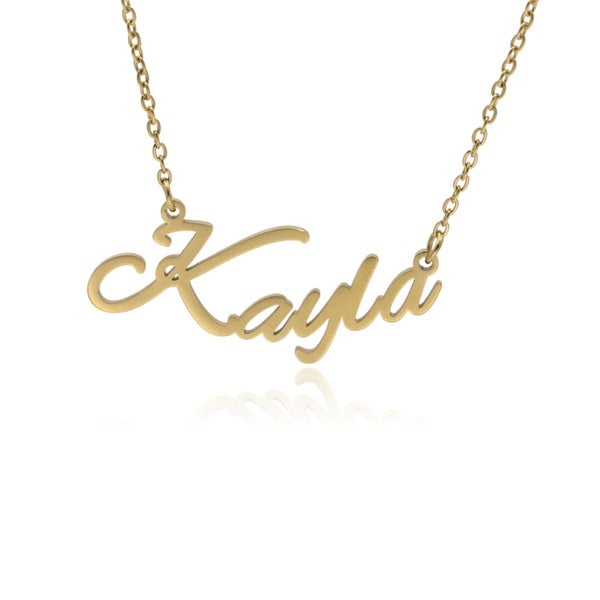 Name 'Kayla' Gold/Sliver Necklace