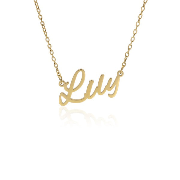 Name 'Lily' Gold/Sliver Necklace