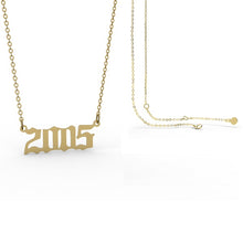 Birth Year Necklaces - Gold