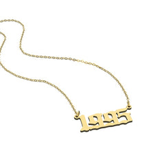 Birth Year Necklaces - Gold