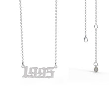 Birth Year Necklaces - Silver