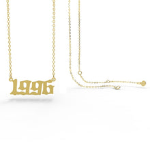 Birth Year Necklaces - Gold