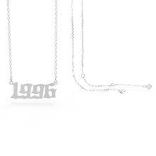 Birth Year Necklaces - Silver
