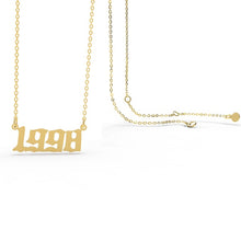 Birth Year Necklaces - Gold