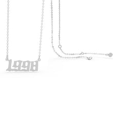Birth Year Necklaces - Silver
