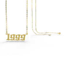 Birth Year Necklaces - Gold