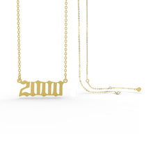 Birth Year Necklaces - Gold
