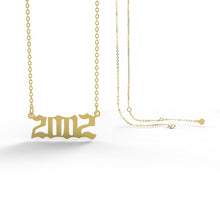 Birth Year Necklaces - Gold