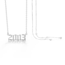 Birth Year Necklaces - Silver