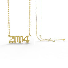 Birth Year Necklaces - Gold