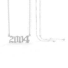 Birth Year Necklaces - Silver