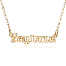 Zodiac Name Pendant Necklace