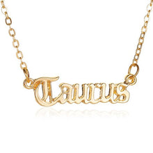 Zodiac Name Pendant Necklace