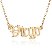 Zodiac Name Pendant Necklace