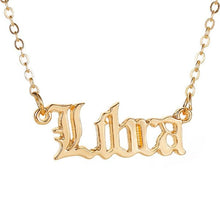 Zodiac Name Pendant Necklace