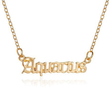 Zodiac Name Pendant Necklace