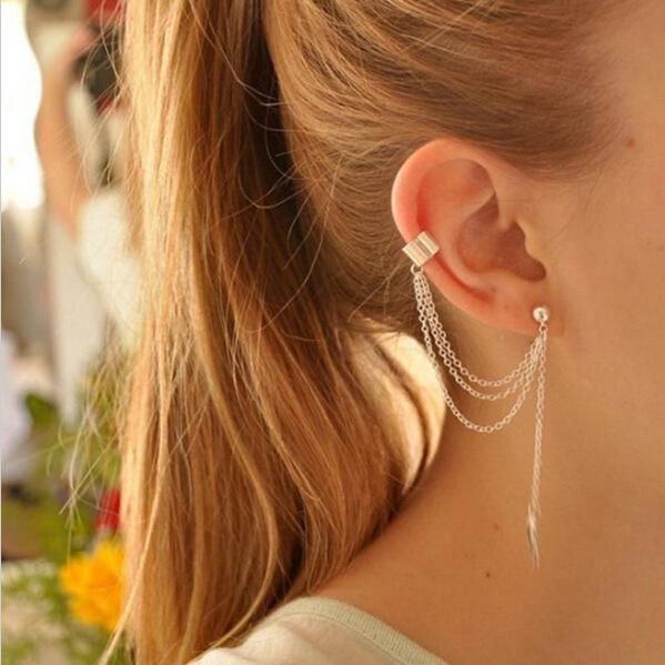 Leaf Fringed Earrings