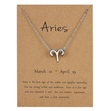 Astrological Note Zodiac Pendant Sliver Necklace
