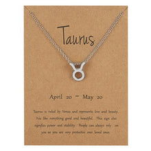 Astrological Note Zodiac Pendant Sliver Necklace