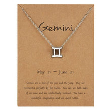 Astrological Note Zodiac Pendant Sliver Necklace