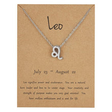 Astrological Note Zodiac Pendant Sliver Necklace