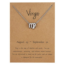 Astrological Note Zodiac Pendant Sliver Necklace