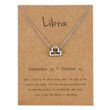 Astrological Note Zodiac Pendant Sliver Necklace