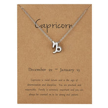 Astrological Note Zodiac Pendant Sliver Necklace
