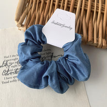 Solid Color Fabric Hair Scrunchies